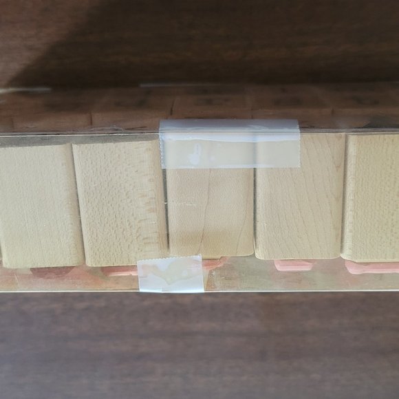 Close to My Heart Wood Mounted Stamp Set Alphabet Craft Crafting Stamping 28 pc - Picture 4 of 6